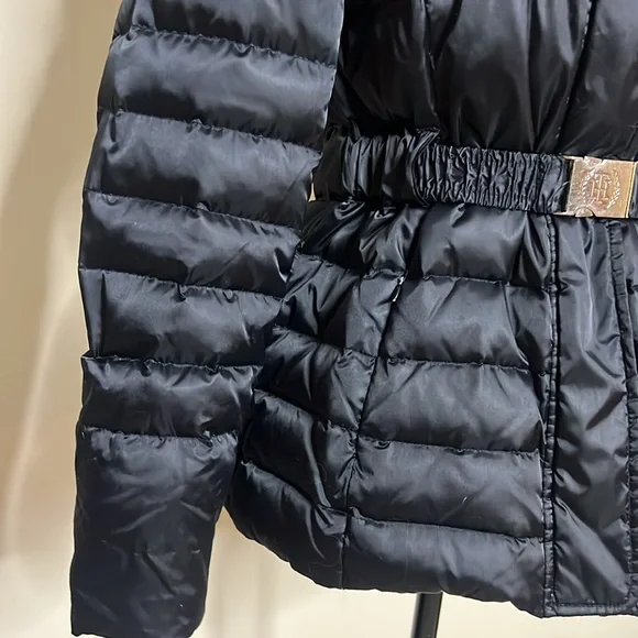 Black Puffer Girl Winter Jacket - Picture 5 of 12